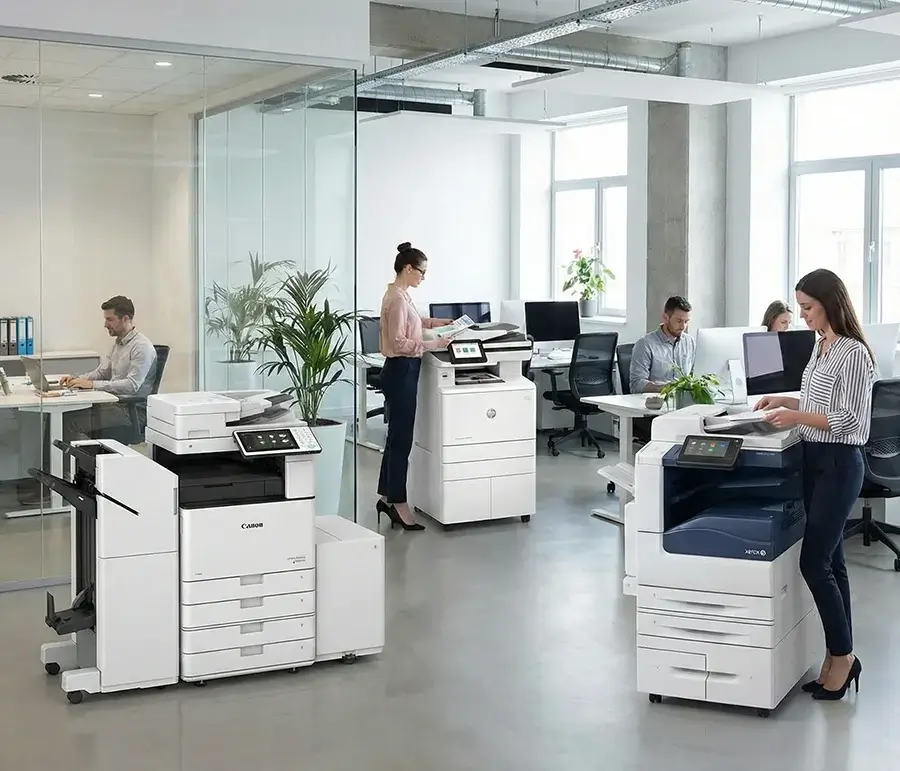 Професійне обслуговування офісної техніки та БФП Canon, Xerox і HP у Києві від сервісного центру Nokote